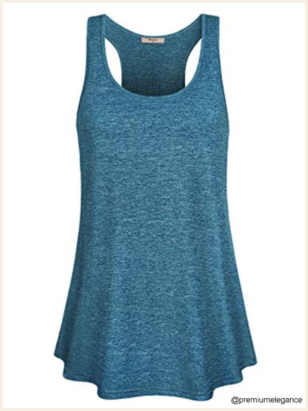 Sleeveless Racerback Tank Top, 94% Polyester 6% Spandex, Loose Fit Yoga Workout